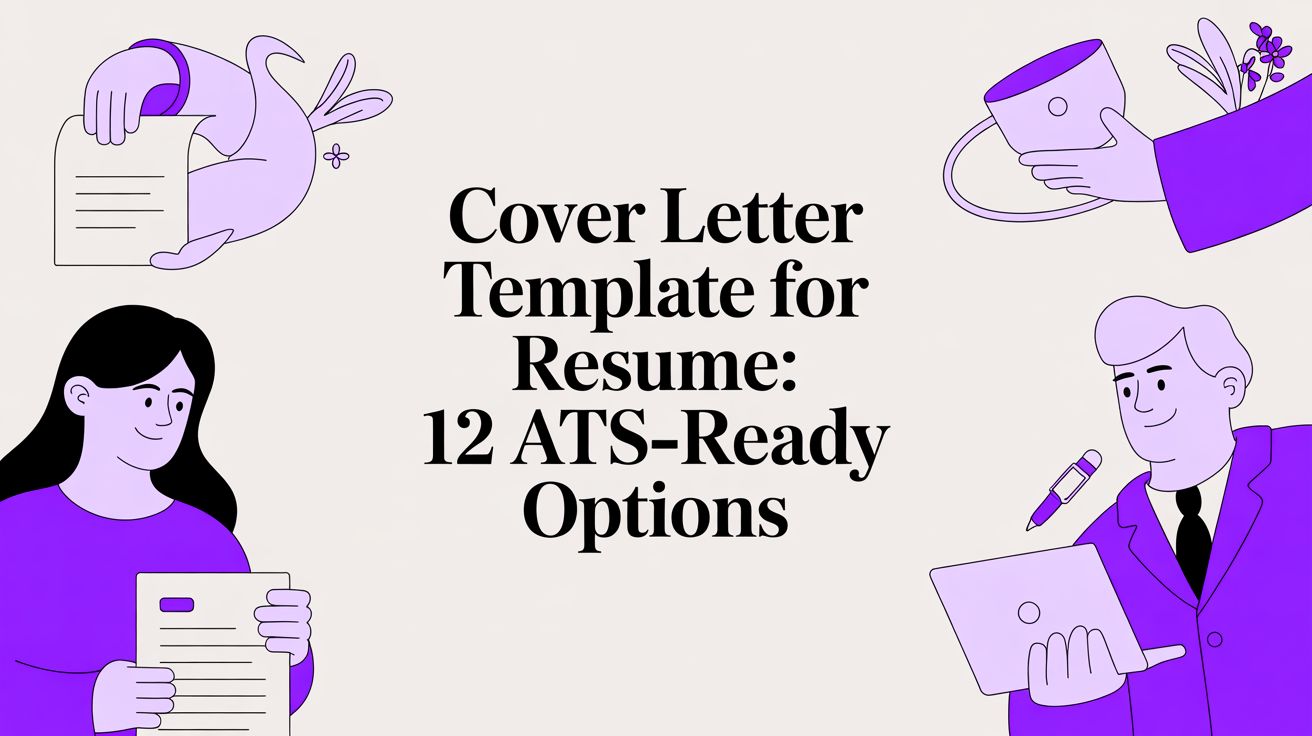 Cover letter templates for resumes applications