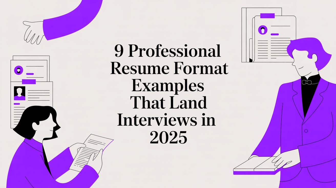 professional resume format examples in 2026