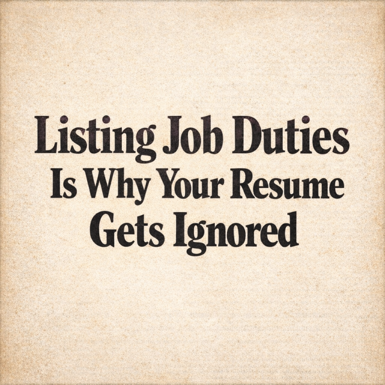 Listing job duties instead of achievements is a common resume mistake that causes recruiters to overlook qualified candidates