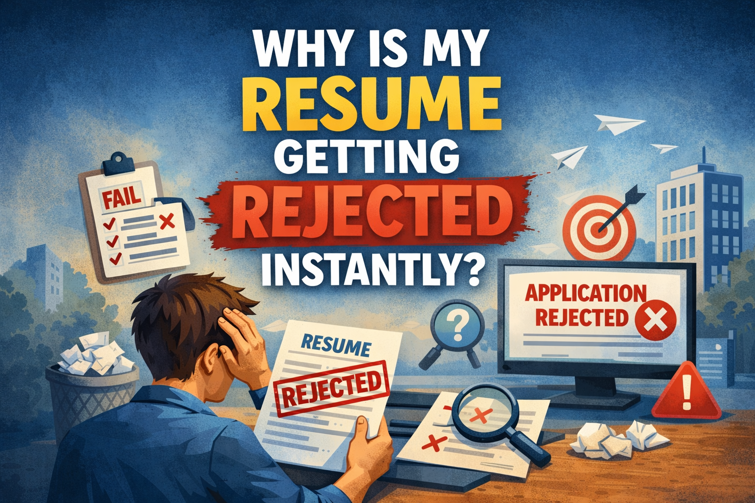 Why is my resume getting rejected instantly by applicant tracking systems and hiring software